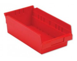 LEWISBins SB126-4 Hopper Front Plastic Shelf Bins- 12 per Carton