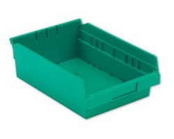 LEWISBins SB128-4 Hopper Front Plastic Shelf Bins - 12 per Carton
