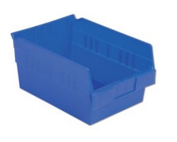LEWISBins SB128-6 Hopper Front Plastic Shelf Bins - 8 per Carton