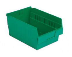 LEWISBins SB128-6 Hopper Front Plastic Shelf Bins - 8 per Carton
