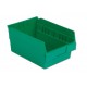 LEWISBins SB128-6 Hopper Front Plastic Shelf Bins - 8 per Carton