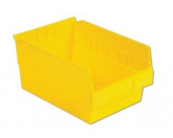 LEWISBins SB128-6 Hopper Front Plastic Shelf Bins - 8 per Carton