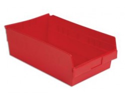 LEWISBins SB1811-6 Hopper Front Plastic Shelf Bins - 8 per Carton