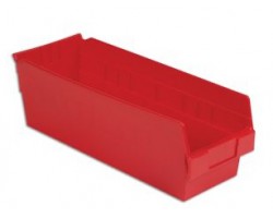 LEWISBins SB186-6 Hopper Front Plastic Shelf Bins - 8 per Carton