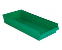 LEWISBins SB2411-4 Hopper Front Plastic Shelf Bins - 6 per Carton