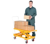 Vestil Self-Elevating Lift Cart | Automatic Height Adjusting Platform