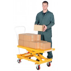 Vestil SCSC-400-2032 Self-Elevating Cart with 400 lb Capacity |20" x 32" Platform | Self-Leveling Height Vestil SCSC-400-2032 Self-Elevating Cart with 400 lb Capacity |20" x 32" Platform | Self-Leveling Height