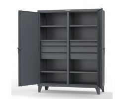 Strong Hold Double Shift Storage Cabinets - 56-DS-246-6DB