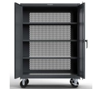 Strong Hold Mobile Ventilated All-Welded Cabinet Cart