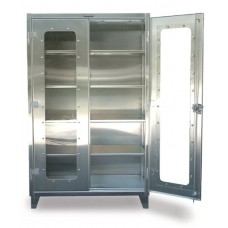 Strong Hold Stainless Steel Clear View Cabinet - 45-LD-243SS Strong Hold Stainless Steel Clear View Cabinet - 45-LD-243SS