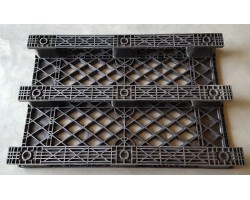 Triple Diamond TDP 3248 NOM Open Deck Plastic Pallet – 48x32 Nestable, ISPM 15 Compliant, Medium-Duty Export Pallet