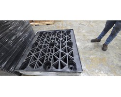 Triple Diamond TDP 4548 NOLH Open Deck Nestable Plastic Pallet – 48x45