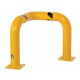 Vestil TEG-30-24-4 Triple Elbow Machine Guard, 24 Inch High, 4.5 Inch Steel Pipe, Safety Yellow