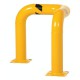 Vestil TEG-30-36-4 Triple Elbow Machine Guard, 36 Inch High, 4.5 Inch Steel Pipe, Safety Yellow