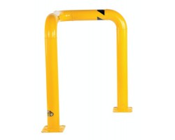 Vestil TEG-30-42-4 Triple Elbow Machine Guard, 42 Inch High, Safety Yellow Steel Corner Protection
