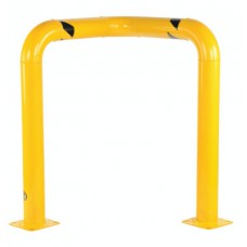 Vestil TEG-30-42-4 Triple Elbow Machine Guard, 42 Inch High, Safety Yellow Steel Corner Protection