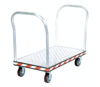 Vestil ATP-C Series Dual Handle Aluminum Treadplate Platform Trucks