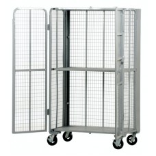 Vestil FST-2744-2 Folding Security Wire Mesh Cart with 2,000 lb Capacity Vestil FST-2744-2 Folding Security Wire Mesh Cart with 2,000 lb Capacity