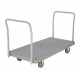 Vestil PPT-2-42 Heavy Duty Plastic Platform Truck with 2,000 lb Capacity | 30 x 60 Deck