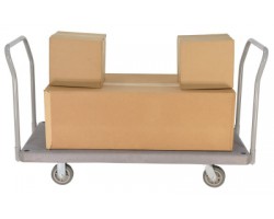 Vestil PPT-2-42 Heavy Duty Plastic Platform Truck with 2,000 lb Capacity | 30 x 60 Deck