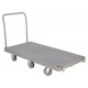 Vestil PPT-3-61 Heavy Duty Plastic Platform Truck with 3,000 lb Capacity | 30 x 60 Deck