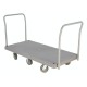 Vestil PPT-3-62 Heavy Duty Plastic Platform Truck with 3,000 lb Capacity | 30 x 60 Deck
