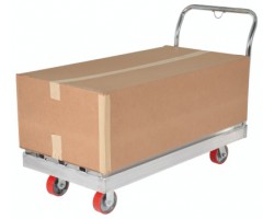 Vestil SDD-3672 Aluminum Channel Platform Truck with 3,600 lb Capacity | 36 x 72 Deck