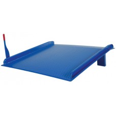 Vestil TS-20-8460 Steel Truck Dockboard, 20,000 lb Capacity, 84 x 60 in, Lever Lift, Diamond Plate Deck Vestil TS-20-8460 Steel Truck Dockboard, 20,000 lb Capacity, 84 x 60 in, Lever Lift, Diamond Plate Deck
