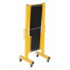 Vestil ALEXGATE-30-C Aluminum Expand-A-Gate with Casters, Expands to 139 Inches Wide, 40-1/8 Inch High