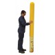 Vestil BPC-24-4.5 Safety Yellow Plastic Bollard Cover, Fits 24 Inch Bollards