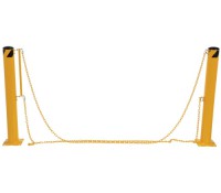Vestil Dock Chain Bollard Barrier