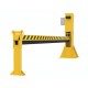 Vestil DJG-100-10 Dock Barricade Gate, Electric Hydraulic Loading Dock Safety Barrier, 115V, 10 ft Door