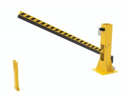 Vestil Dock Barricade Gate, Electric Hydraulic Loading Dock Safety Barrier | DJG-100