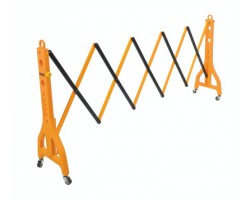 Vestil PEXGATE-30-C Plastic Expand-A-Gate with Casters | 122 in Expandable Safety Barrier | 40-3/4 in High