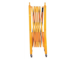 Vestil PEXGATE-30-C Plastic Expand-A-Gate with Casters | 122 in Expandable Safety Barrier | 40-3/4 in High
