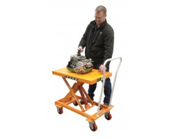Vestil SCSC-800-2040 Self-Elevating Cart with 800 lb Capacity | 20" x 40" Platform, Automatic Height Adjustment