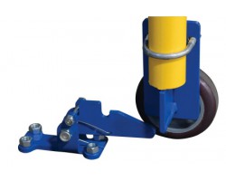 Vestil SSG-11 Economical Safety Swing Dock Gate, 132 in Opening, 46-1/4 in Top Rail, Safety Yellow