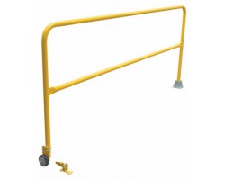 Vestil SSG-11 Economical Safety Swing Dock Gate, 132 in Opening, 46-1/4 in Top Rail, Safety Yellow