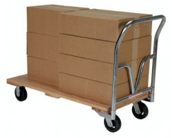 Vestil VHPT-3060 Hardwood Platform Truck, 30 x 60 Deck, 1,600 lb Capacity