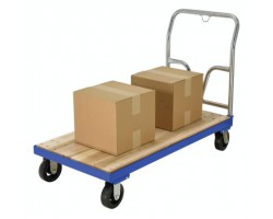 Vestil VHPT/S-2448 Hardwood Steel Frame Platform Truck, 24 x 48 Deck, 1,600 lb Capacity