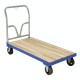 Vestil VHPT/S-2754 Hardwood Steel Frame Platform Truck, 27 x 54 Deck, 1,600 lb Capacity