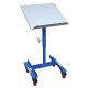 Vestil WT-2221 Mobile Tilting Work Positioning Table, 22 x 21 Platform, 150 lb Capacity, Manual Height and Tilt