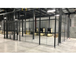 WireCrafters 3-Walls Style 840 Security Cage - W12883H Hinged Door