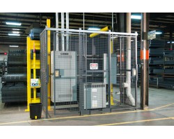 WireCrafters 3-Wall Style 840 Wire Security Cage W12883S Sliding Door