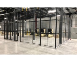 WireCrafters 1-Wall Style 840 Wire Security Cage-11x8-Sliding Door