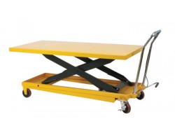 Wesco 273261 Extra Long Scissor Lift Table Cart – 1,100 lb Capacity