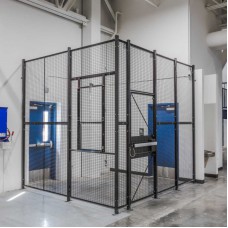 WireCrafters MT2-36HD Corner Dock Door Driver Security Cage with 3' Hinged Door | 2-Walls WireCrafters MT2-36HD Corner Dock Door Driver Security Cage with 3' Hinged Door | 2-Walls