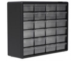 Akro-Mils 10124 Plastic Storage Cabinet – 24-Drawer Small Parts Organizer