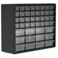 Akro-Mils 10144 44-Drawer Plastic Storage Cabinet | Small Parts Organizer for Home & Workshop