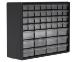 Akro-Mils 10144 44-Drawer Plastic Storage Cabinet | Small Parts Organizer for Home & Workshop